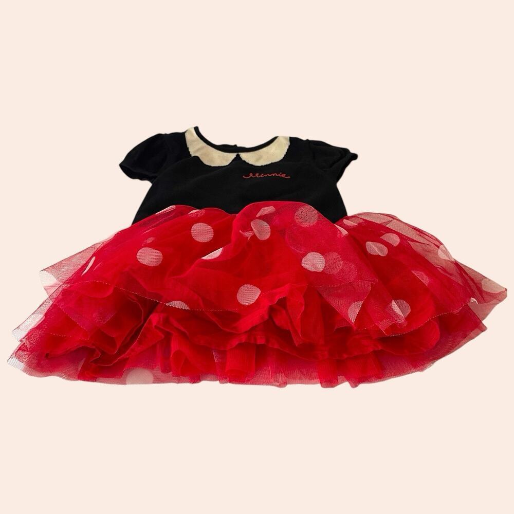 Minnie Mouse 18-24 Mo Babygap Disney Girl Tulle Tutu Sweater Dress Shoes - Picture 7 of 7